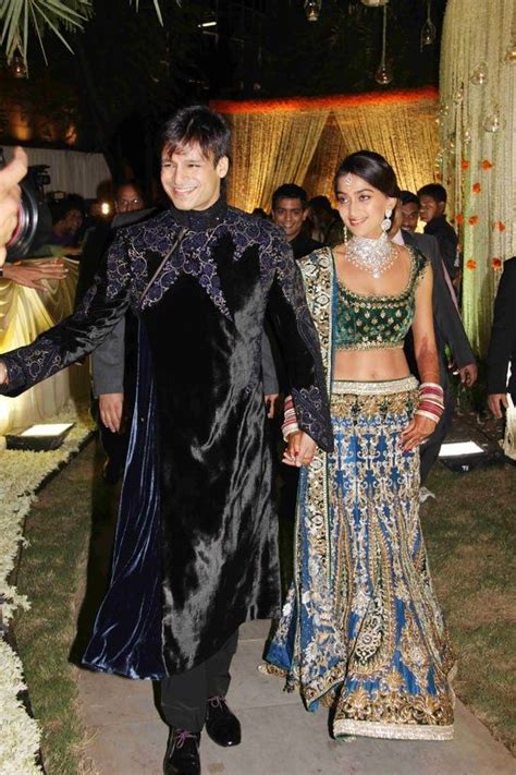 Wedding Reception Of Bollywood Actor Vivek Oberoi And His Bride