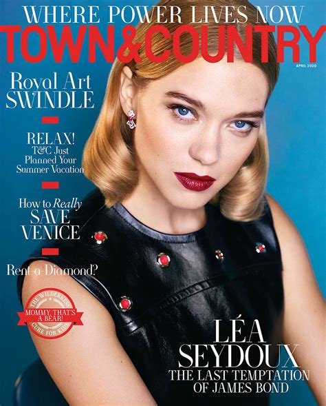 Léa Seydoux Covers Town And Country April 2020 By Max Vadukul Fashionotography