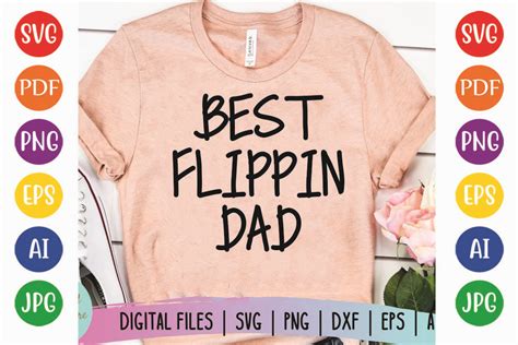 Best Flippin Dad Graphic By Funny Svg Store · Creative Fabrica