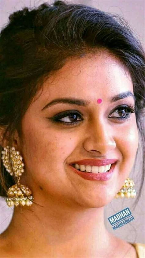Charming Keerthy Suresh Beautiful Smile Beautiful Bollywood Actress Actress Without Makeup