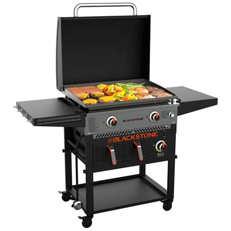 Blackstone 2 Burner 28 Griddle With Electric Air Fryer And Hood