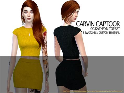 Kathryn Top Set By Carvin Captoor At Tsr Sims 4 Updates