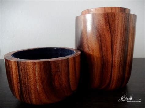 4 Woodturning Lidded Box Simple T Idea Palisander Santos
