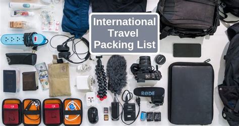 International Travel Packing List Travelers Should Know