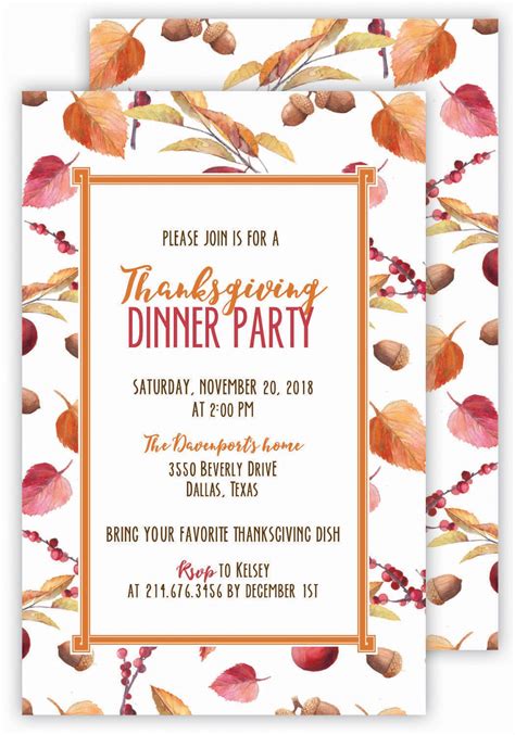 Once you have information on who is throwing the dinner party nailed down, the rest is easy breezy. Pin on Fall Party Invitations