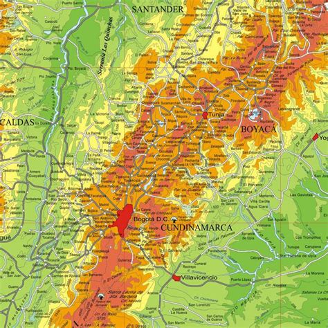 Mapa Físico Relieve E Hidrografía Mapas Cartur Mapas Fisicos