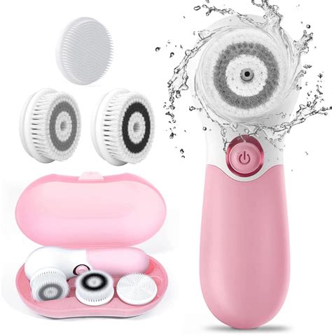 face brush electric face cleansing brush skin cleansing face scrubber with 3 brush heads