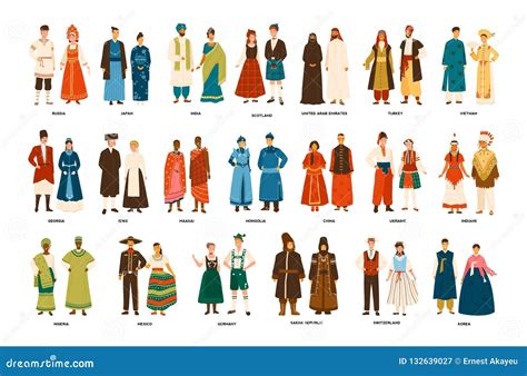 Traditional Dress Of Various Countries Art