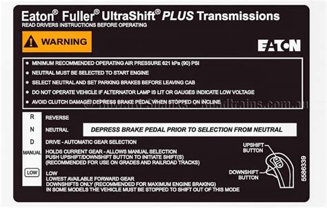 Understanding Eaton Ultrashift Australian Roadtrains