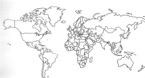 Printable world maps are a great addition to an elementary geography lesson. blank map of the world with countries and capitals - Google Search | World map outline, Free ...