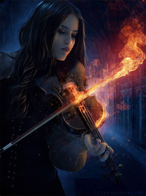 High Quality Pictures Violin Playing Girl
