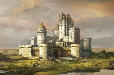 White Castle by Andrew Ryan | Fantasy castle, Castle art