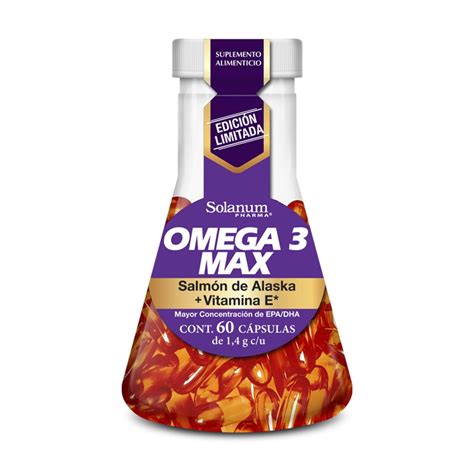 Suplemento Omega 3 Max Salmón Vitamina E 60 Cap