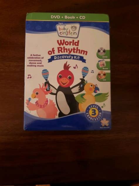 Disney Baby Einstein World Of Rhythm Discovery Kit Dvd 2 Discs Set New