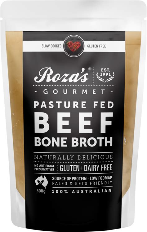 Rozas Gourmet Beef Bone Broth All Natural And Slow Cooked