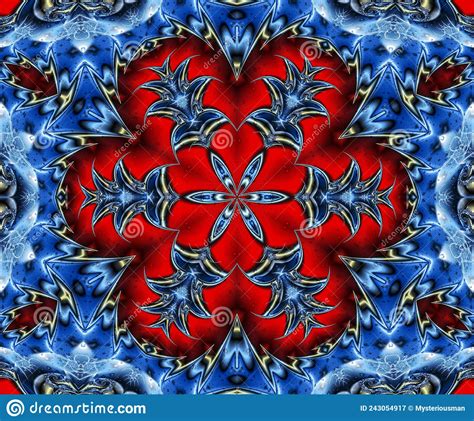 Luxury Colorful Kaleidoscope And Mandala Stock Illustration