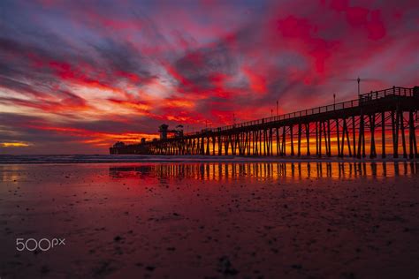 Fiery Sunset In Oceanside December 10 2019 Oceanside Pier December
