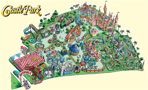 Theme Park Map Template