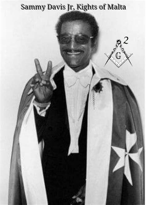 Sammy Davis Jr In His Knights Of Malta Regalia Famous Freemasons