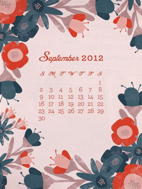September Ipad Calendar Wallpaper Sarah Hearts