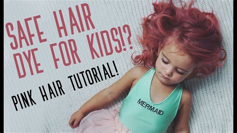 Kid Safe Hair Color Pink Hair Color Tutorial Youtube