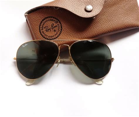 Vintage Ray Ban Bandl Usa Aviator Sunglasses 62 14 Gold Pilot Ebay