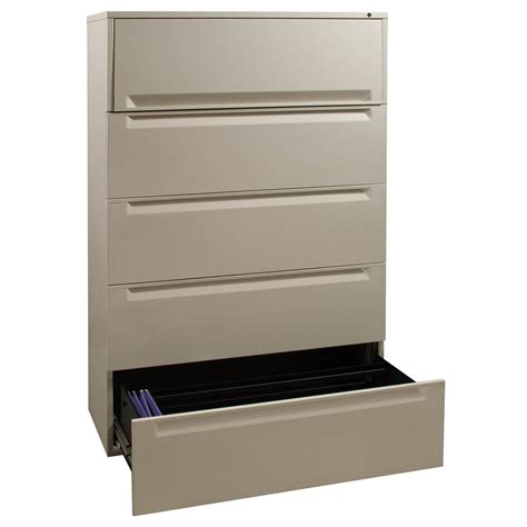 herman miller 5 drawer used 42 inch lateral file light putty national office interiors and