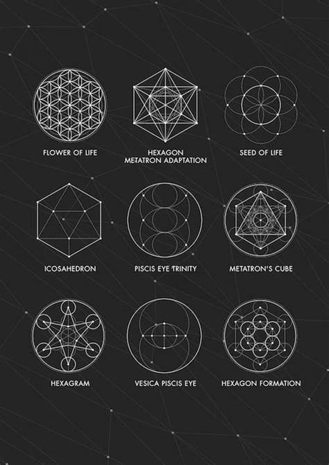 Sacred Geometry Print Sacred Geometry Poster Geometry Etsy Sacred Geometry Meanings Sacred