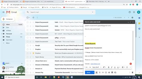 How To Undo Send Email In Gmail Computer Shala
