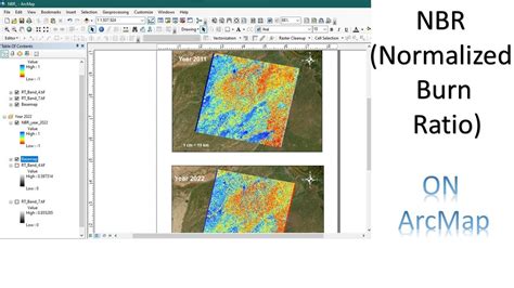 Nbr Normalized Burn Ratio From Landsat7 Ii On Arcmap Youtube