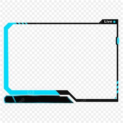 Facecam Border Clipart Hd Png Neon Blue Facecam Or Webcam Overlay