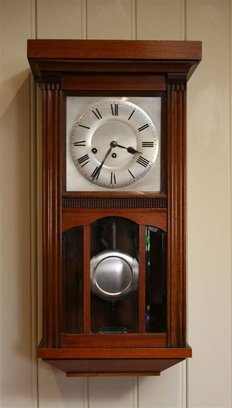 Antiques Atlas Walnut Westminster Chime Three Glass Wall Clock