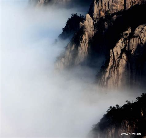 Sea Of Clouds After Rainfall At Huangshan Mountain