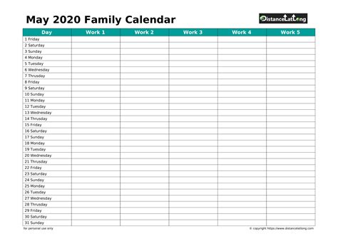 Get Free 2020 Employee Attendance Calendar Calendar Printables Free Blank