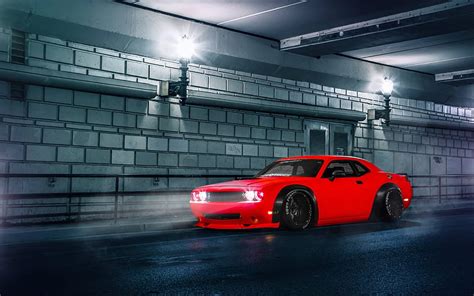 Coupe 2015 Red Dodge Challenger Srt Hd Wallpaper Peakpx