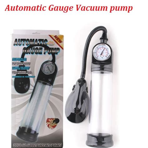Sex Products Auto Gauge Penis Pump With Penis Enlargement Vacuum Pump Dildo Enlarger Sex Toys