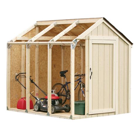 Once you have got everything you need, you can lay your paver foundation in less than 2 hours. Shed Kit with Peak Roof-90192 - The Home Depot