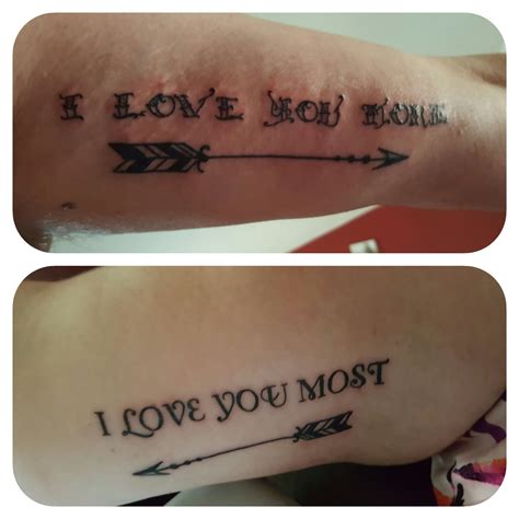 husband and wife tattoo i love you more i love you most love you more tattoo wife tattoo