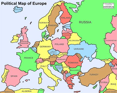 Kaart Van Europa Landkaart