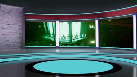 Islamic Virtual Studio Green Screen Video Tv Studio Background
