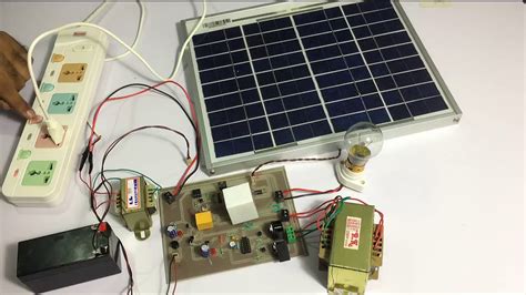 Hybrid Inverter With Solar Battery Charging System Youtube