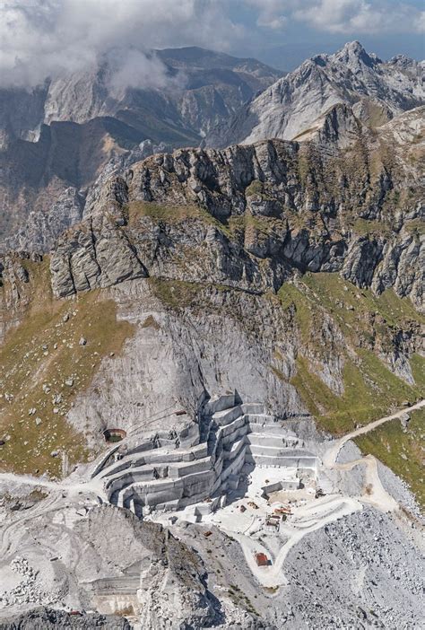 Aerial Photography Love Carrara Marble Mines By Bernhard Lang Aerial