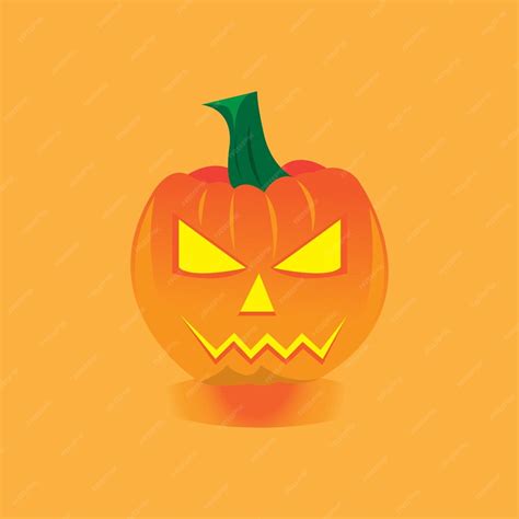 premium vector celebrate halloween with spooky pumpkin