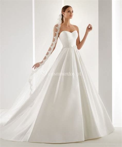 Vestido De Noiva Com Decote Coração Modelo Auab19914 Aurora