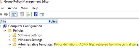 Configuring Central Store For Group Policy Admx Templates Windows Os Hub