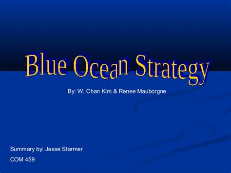 Download the blue ocean strategy summary pdf. Blue ocean-strategy-summary