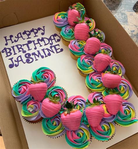 💖💜💛💚💙 Birthday Cupcakes Pull Apart Cupcake Cake Cupcake Cakes