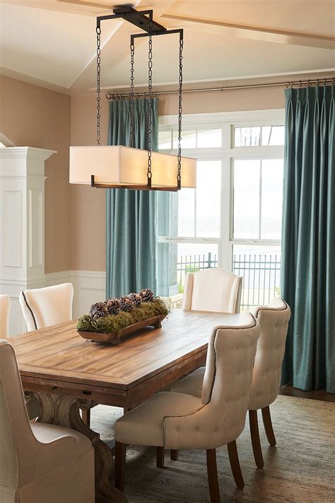 If You Have A Long Dining Room Table Try Using A Linear Chandelier To