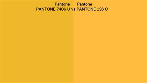 Pantone 7406 U Vs Pantone 136 C Side By Side Comparison