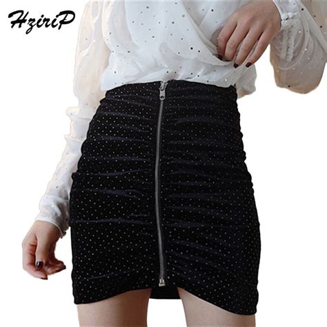 Buy Hzirip New All Match Thin Velvet Package Hip Skirts Women Spring Summer